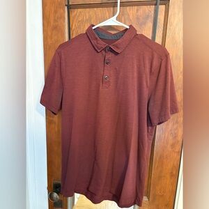lululemon athletica Maroon Polo Shirt